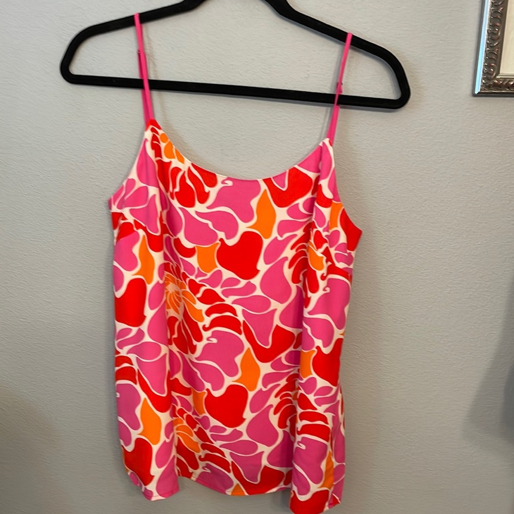 Banana Republic Hawaiian Print fully lined camisole. size 10